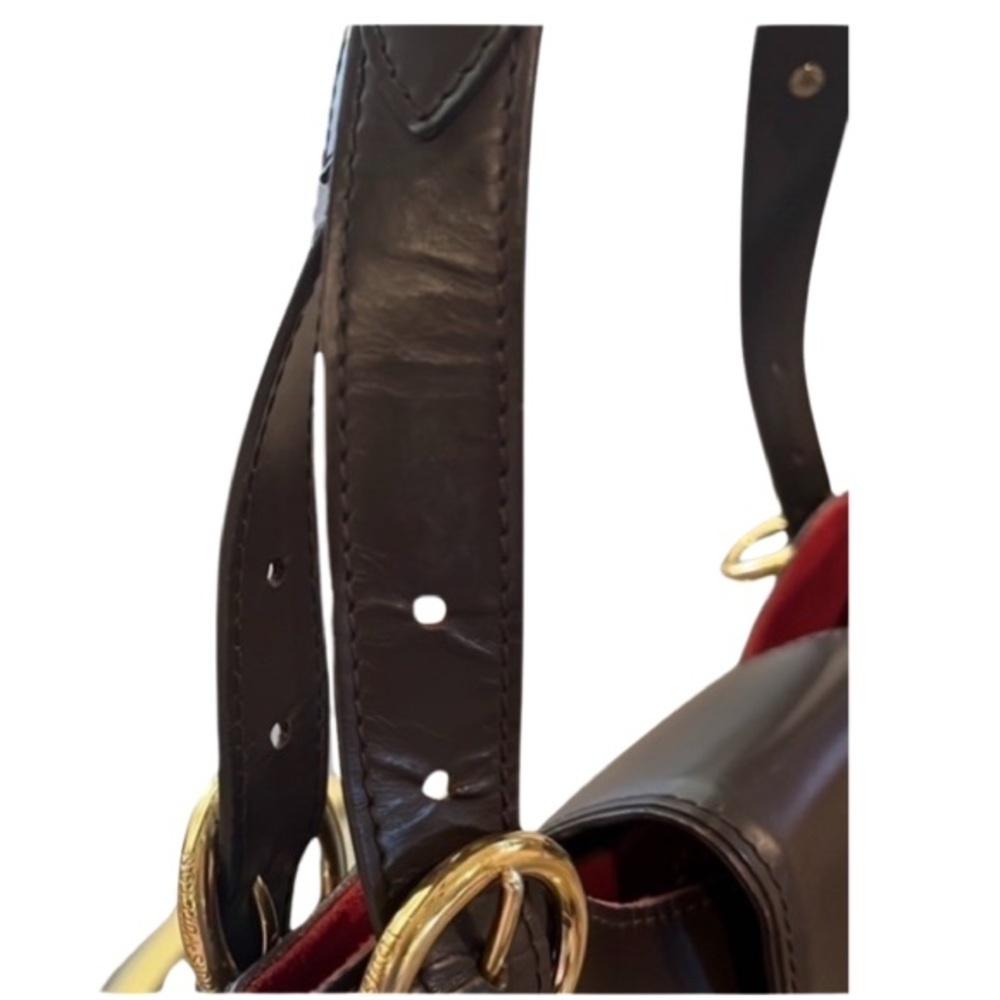 Louis Vuitton Sistina GM Damier Ebene Shoulder Bag Brown LV Canvas Gold Clasp - Picture 12 of 15